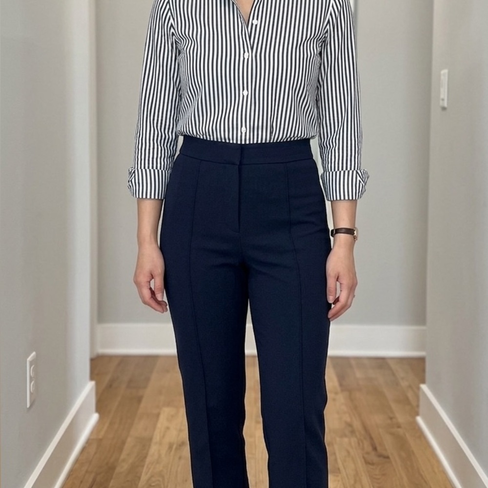 Classic Navy Women's Tailored Pants